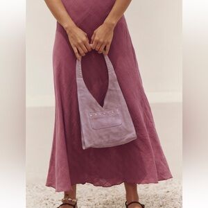 Free People Knox Studded Suede Shoulder Bag